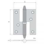 Gångjärn 5020L - Bild 2