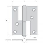 Gångjärn 5020R - Bild 2