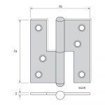 Gångjärn 5022R - Bild 2