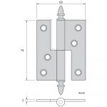 Gångjärn 5023E - Bild 2