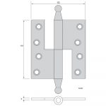 Gångjärn 5028F - Bild 2