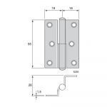 Skåpgångjärn 5055 - Bild 2