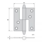 Gångjärn 5075 - Bild 2