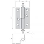 Gångjärn 5123E - Bild 2