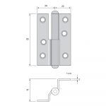 Gångjärn 5123R - Bild 2