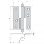 Gångjärn 5124 - Bild 2