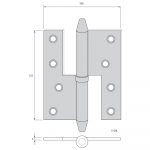 Gångjärn 5128L - Bild 2