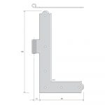 Vinkelgångjärn 5174 - Bild 2