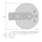 Plattgångjärn 5763 Handsmitt - Bild 2