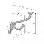 Hatt- o klädkrok 8176 - Bild 2