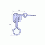 Fönsterlås 5135 med hake - Bild 3