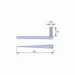 Gångjärnshake 5756 Handsmidd - Bild 2