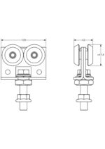 Hängrulle stål Vik T560 - Bild 2
