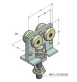 Hängrulle nylon Vik T400 - Bild 2