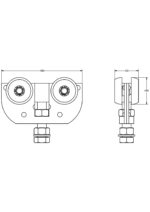 Hängrulle stål normal Marathon T750 - Bild 3