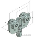 Hängrulle stål normal Marathon T750 - Bild 2