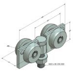 Hängrulle stål låg Marathon T750 - Bild 2