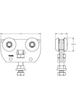 Hängrulle stål normal Marathon T560