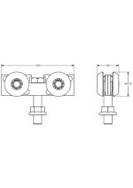 Hängrulle stål låg Marathon T560 - Bild 2