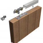 Skjutdörrbeslagsats ALU-40