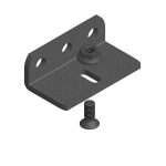 Sidoställbar konsol 0-6mm Alu 80