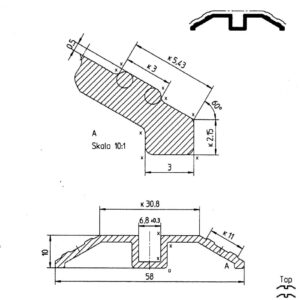 Golvskena Alu 80 "Berjo" lagerlängd L=5000mm