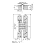 Dolda gångjärn Pivota DX 61 3-D DESIGN - Bild 2